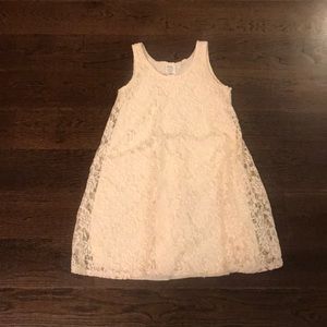 Off-white lace dress